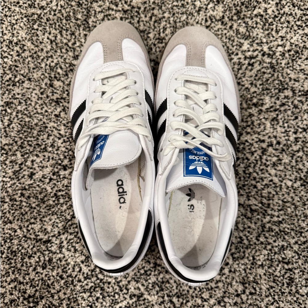 Adidas Men’s White Sambas Size 9.5